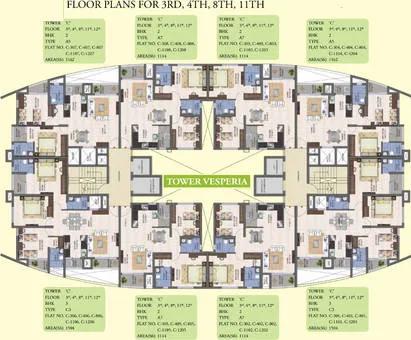 Layout plan of Kolte Patil Mirabilis