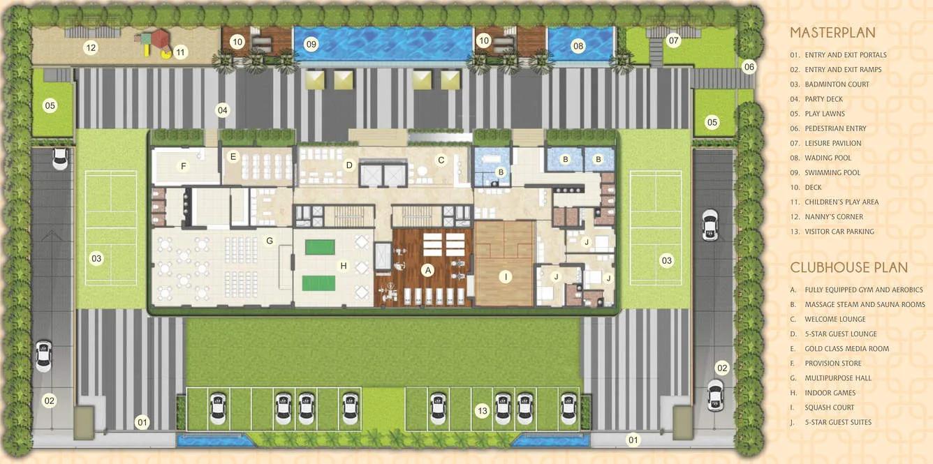 Layout plan of Krishna Brighton