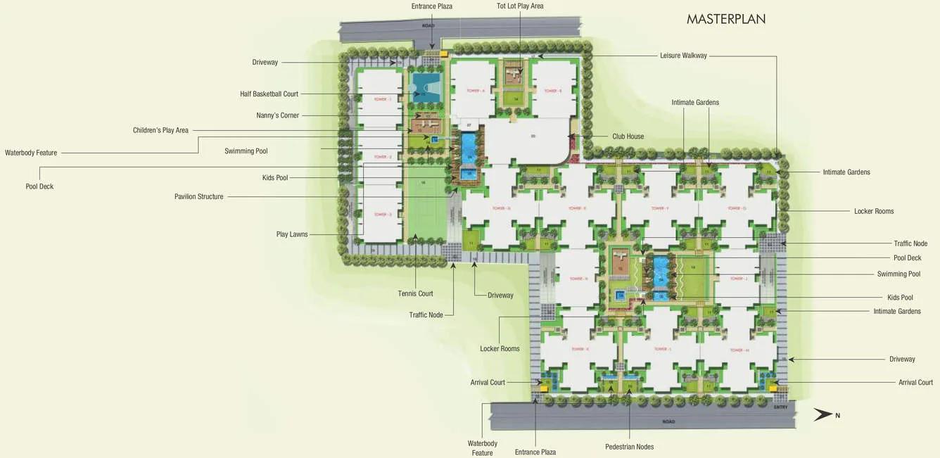 Layout plan of Krishna Mystiq