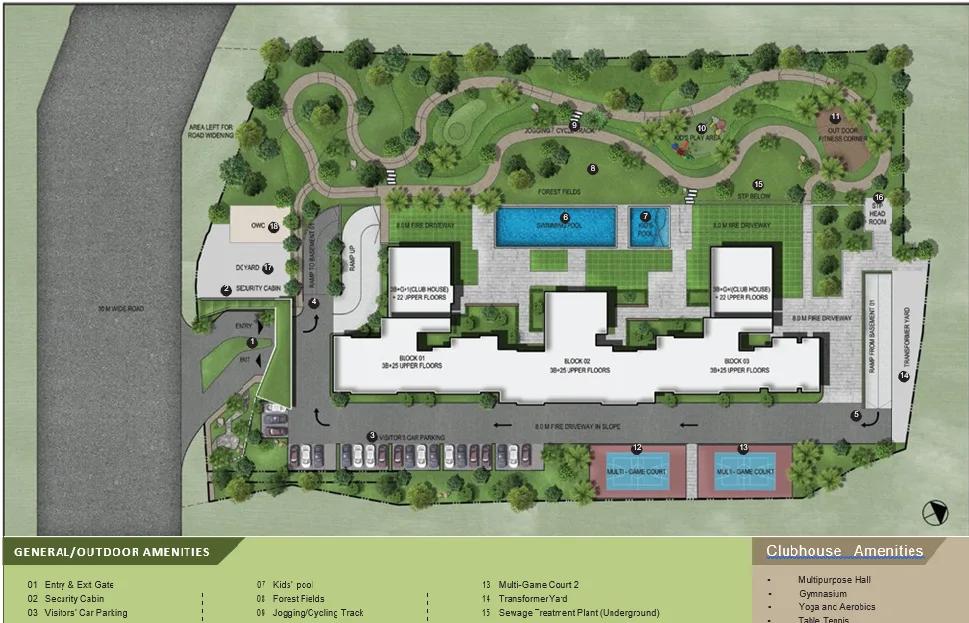Layout plan of Sobha Forest Edge