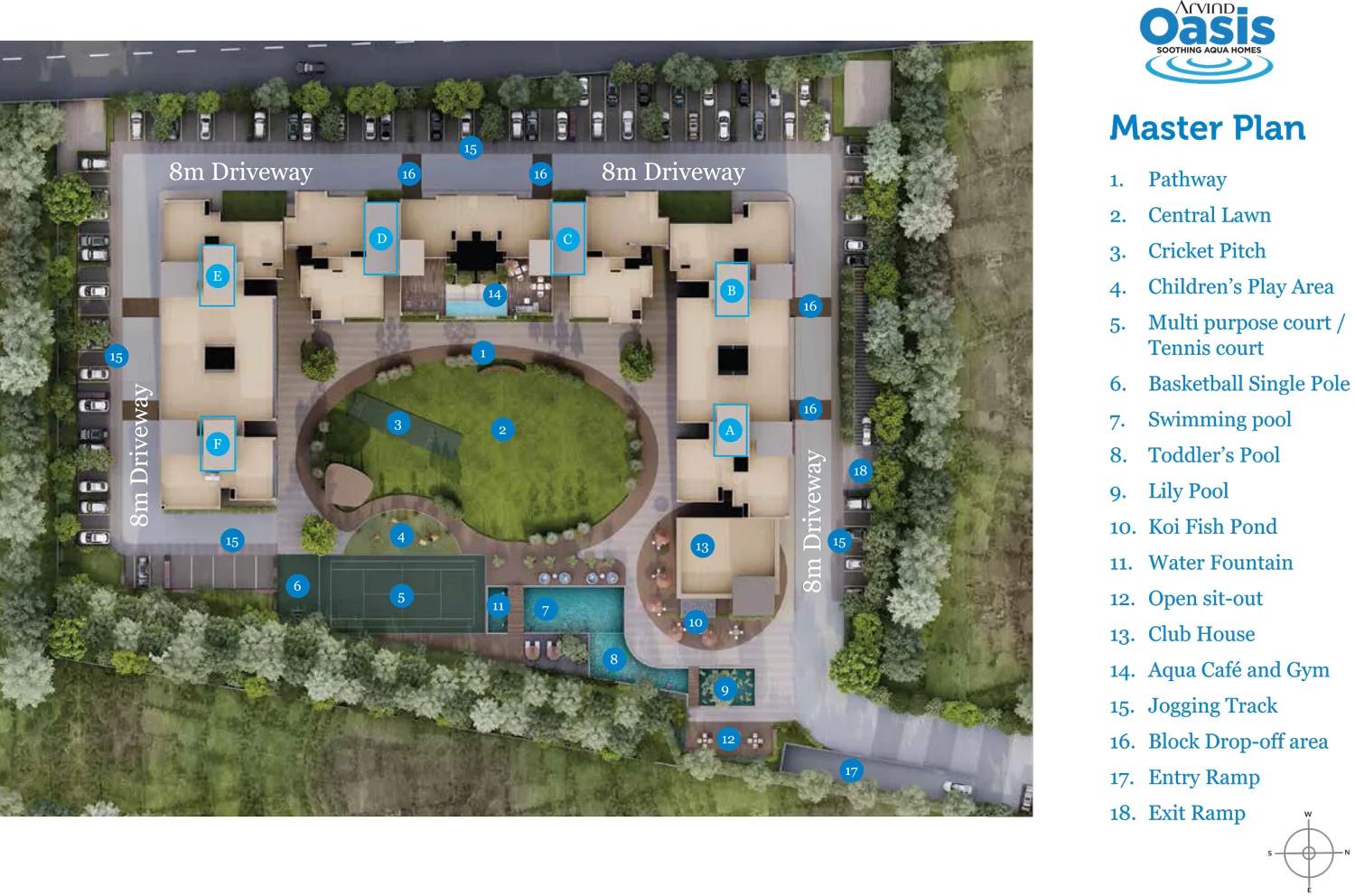 Layout plan of Arvind Oasis