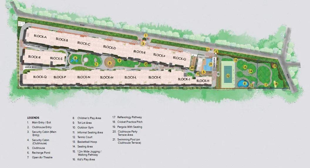Layout plan of Brigade Woods