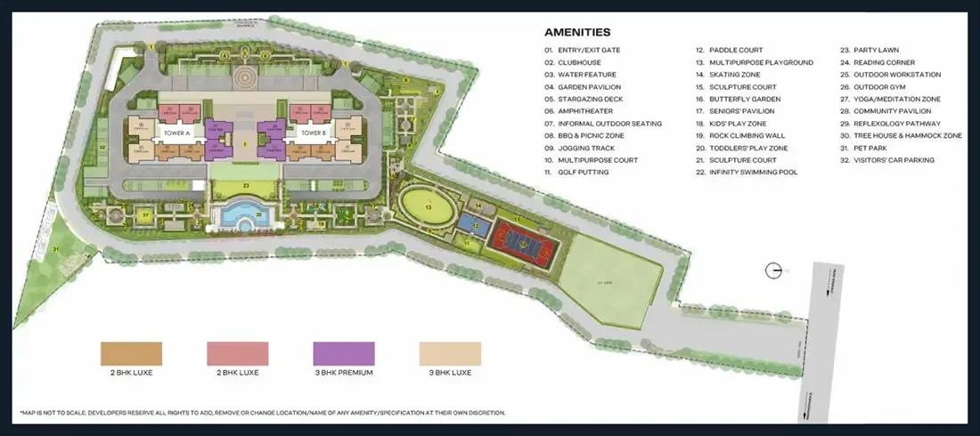 Layout plan of Godrej Regent Park