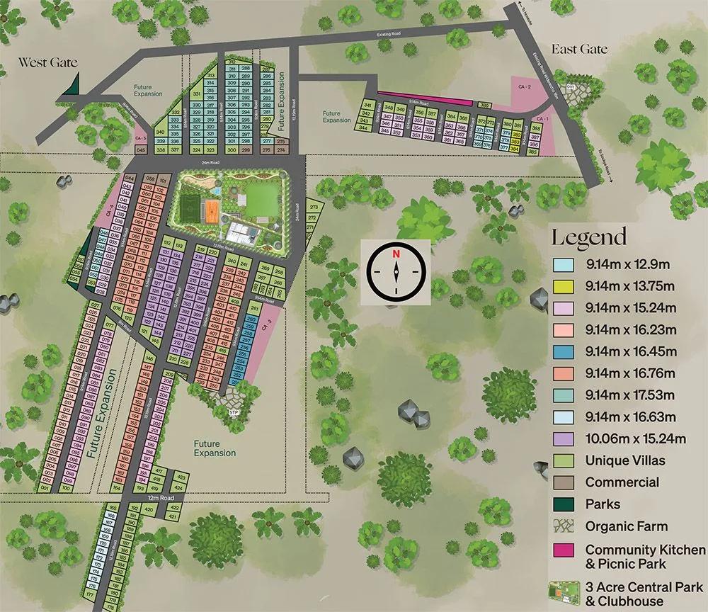 Layout plan of Atmos JR Eastfields Villas