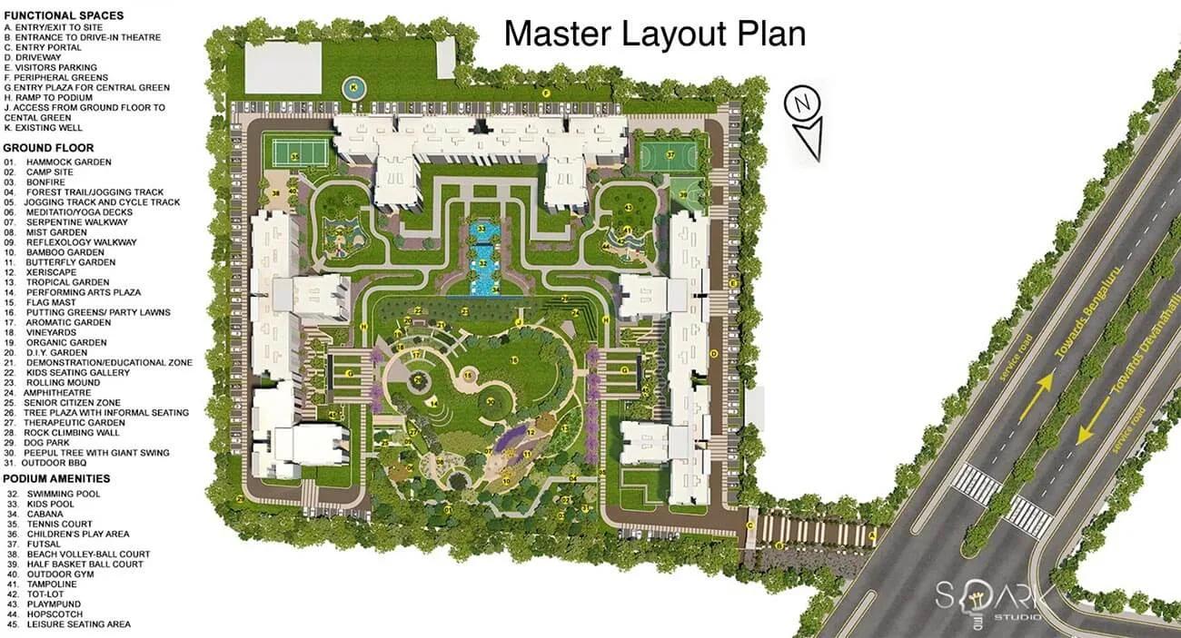 Layout plan of Godrej Royale Woods