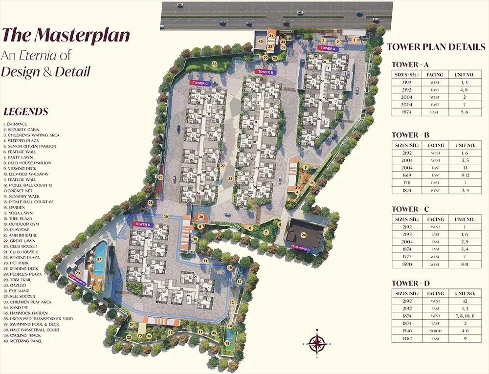 Layout plan of Candeur Eternia