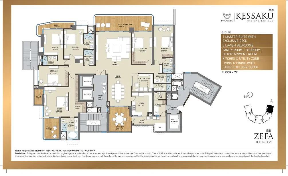 Phoenix Kessaku 8 BHK floor plan