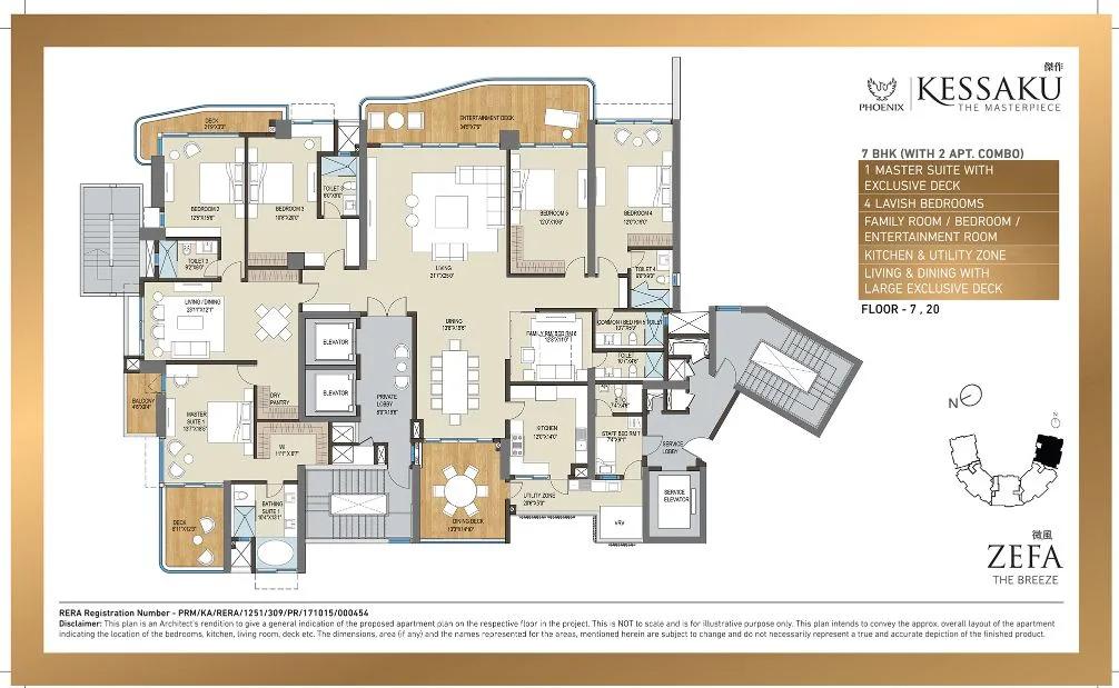 Phoenix Kessaku 7 BHK floor plan