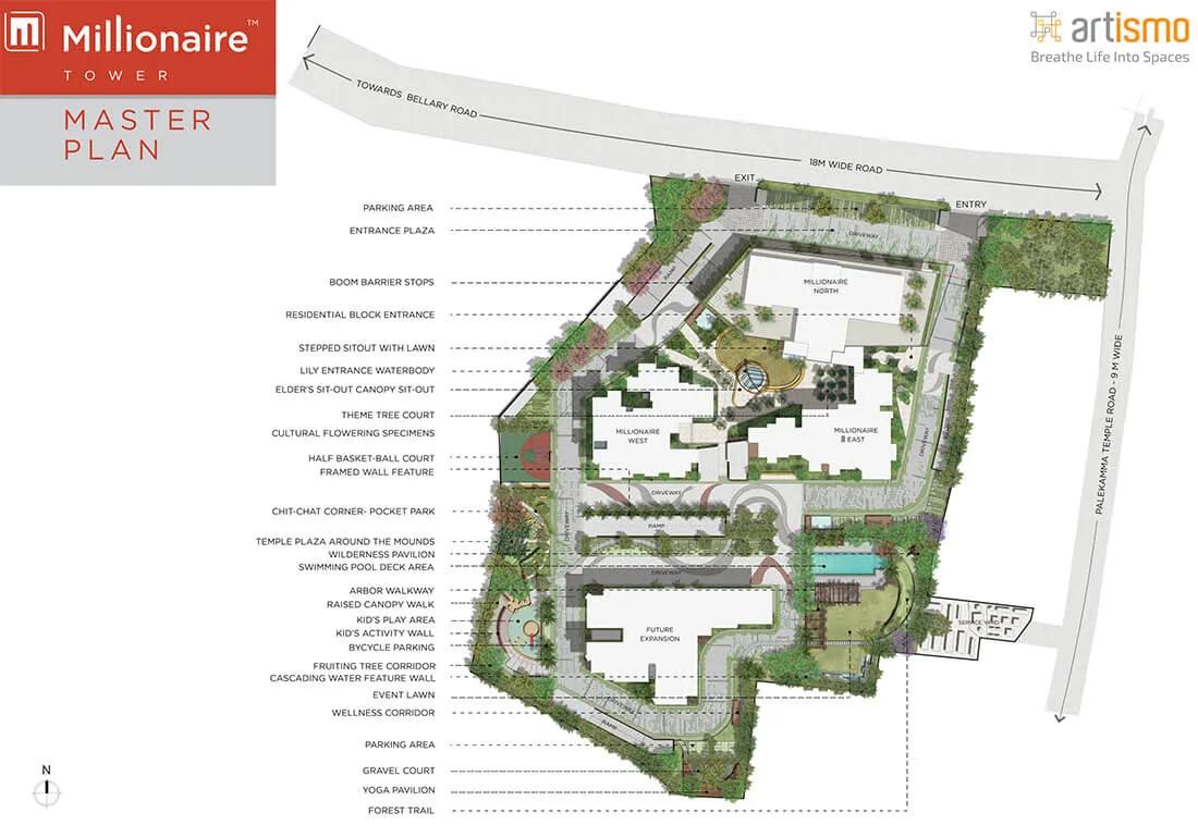 Layout plan of Artismo Millionaire Tower