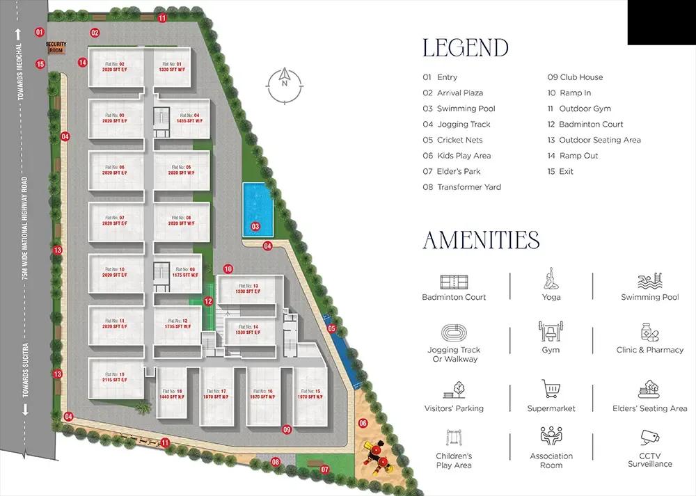 Layout plan of Amrutha Sagar