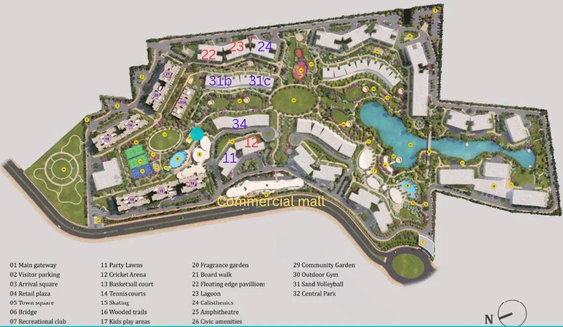 Layout plan of Birla Trimaya Phase 4