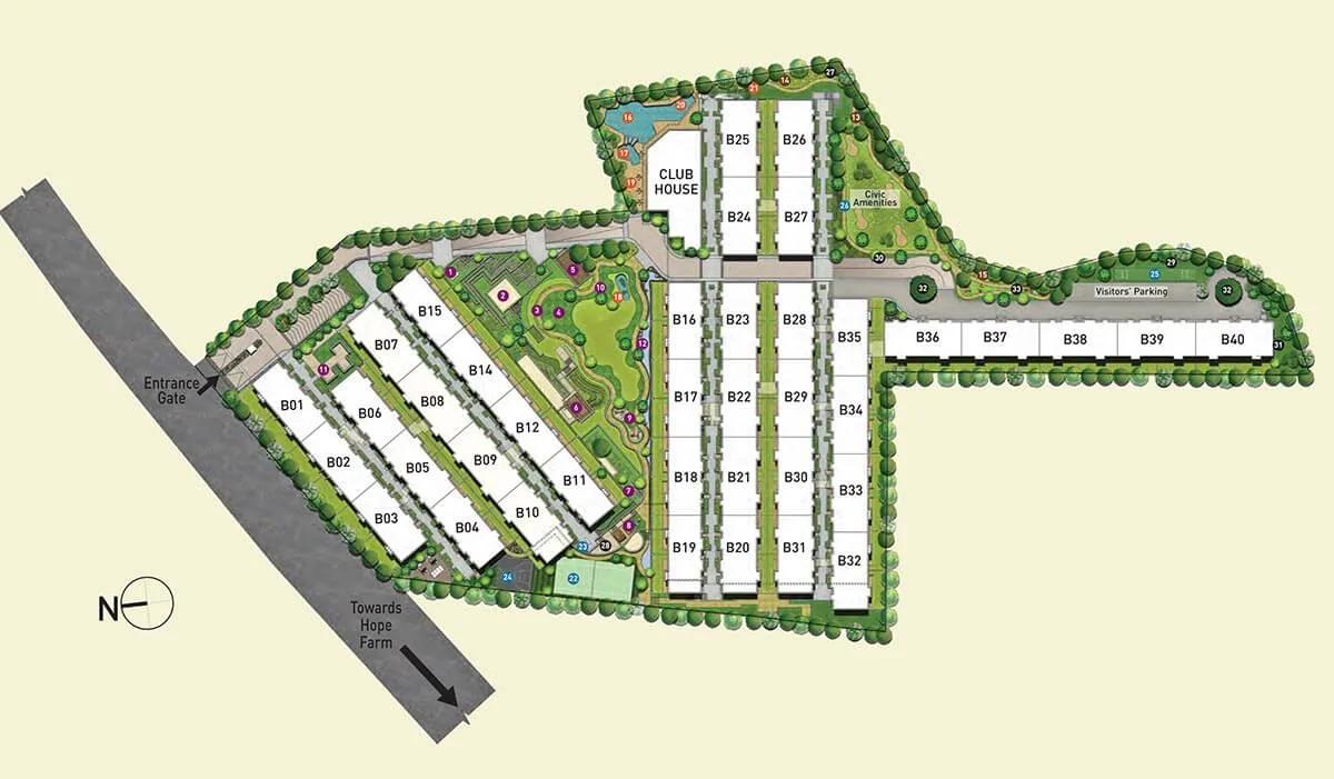 Layout plan of Birla Alokya