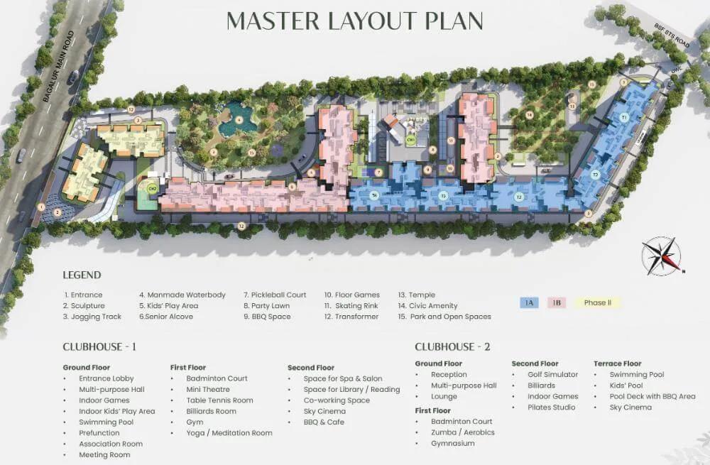 Layout plan of TVS Emerald Altura