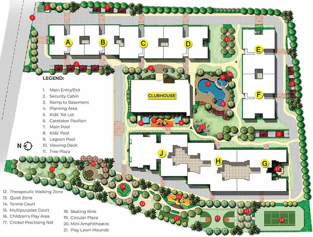 Layout plan of Adarsh LakeFront Phase 2