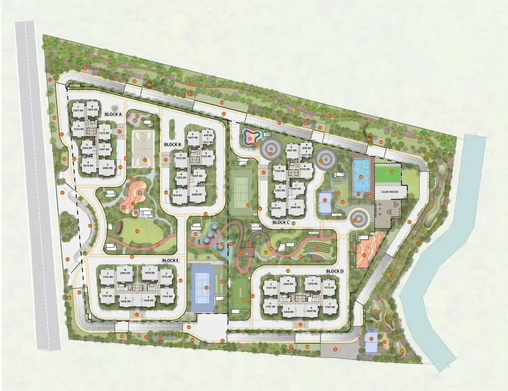 Layout plan of Aparna Wonder Woods