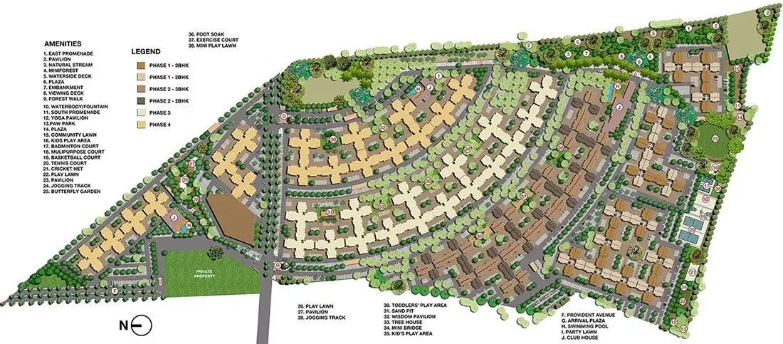 Layout plan of Provident Sunworth City