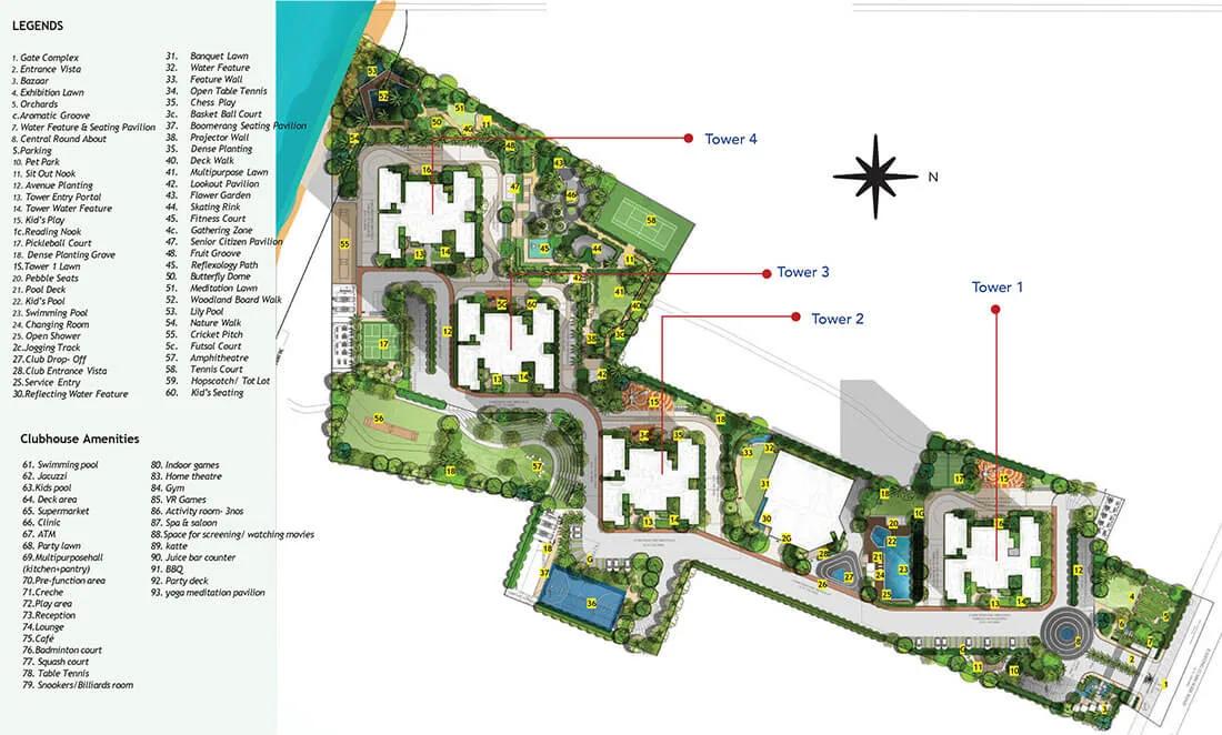 Layout plan of NBR Soul of the Seasons