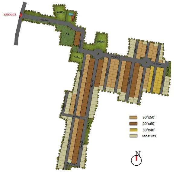 Layout plan of The County Address