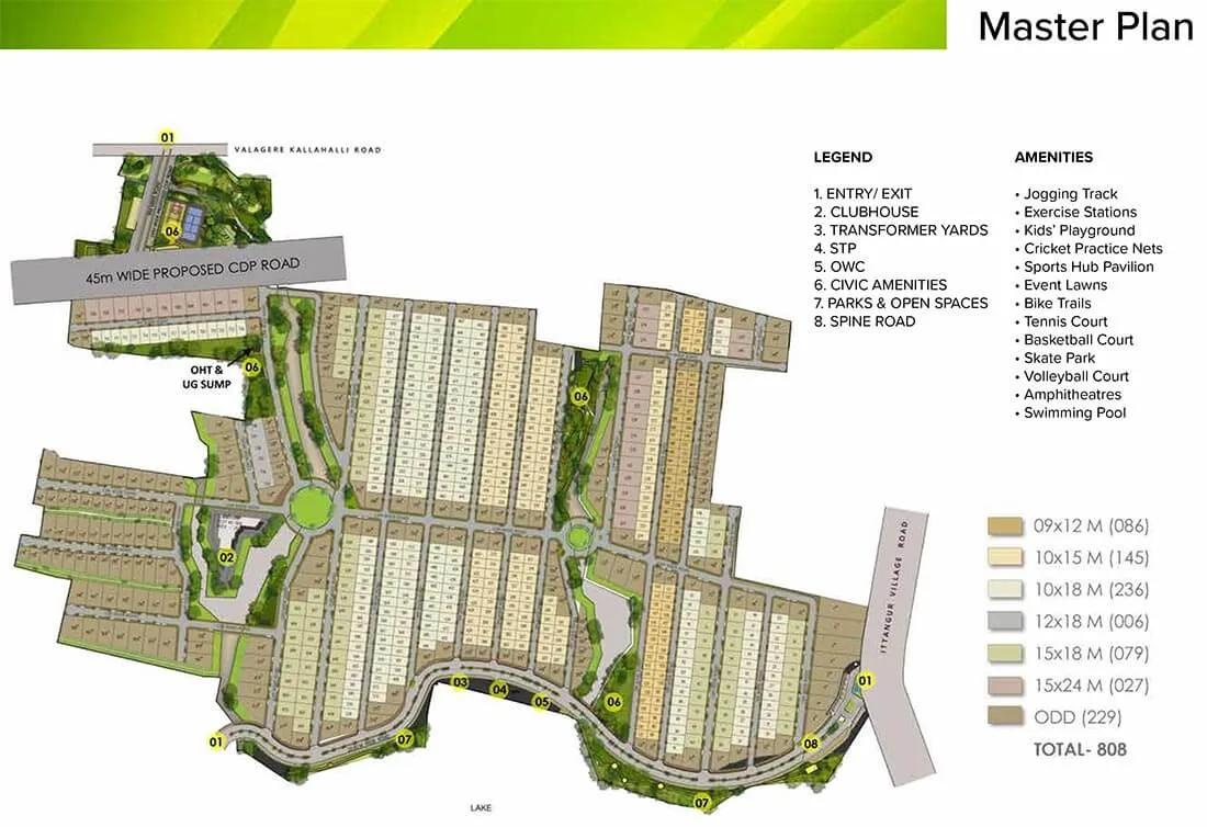 Layout plan of Prestige Great Acres