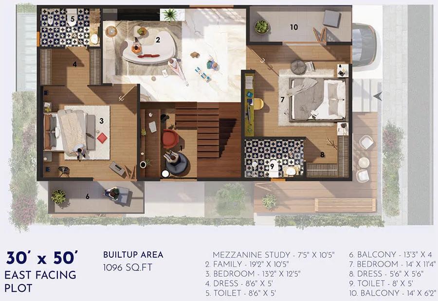 Guru Punvaanii Elegance Villas 4 BHK floor plan