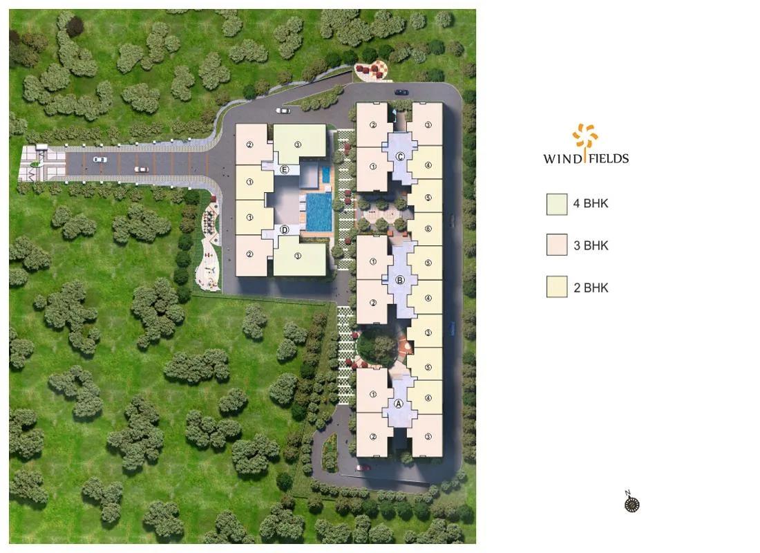 Layout plan of Paranjape Windfields