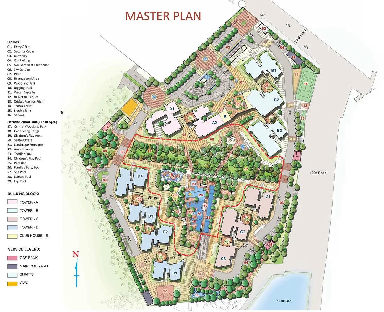 Layout plan of SNN Raj Etternia