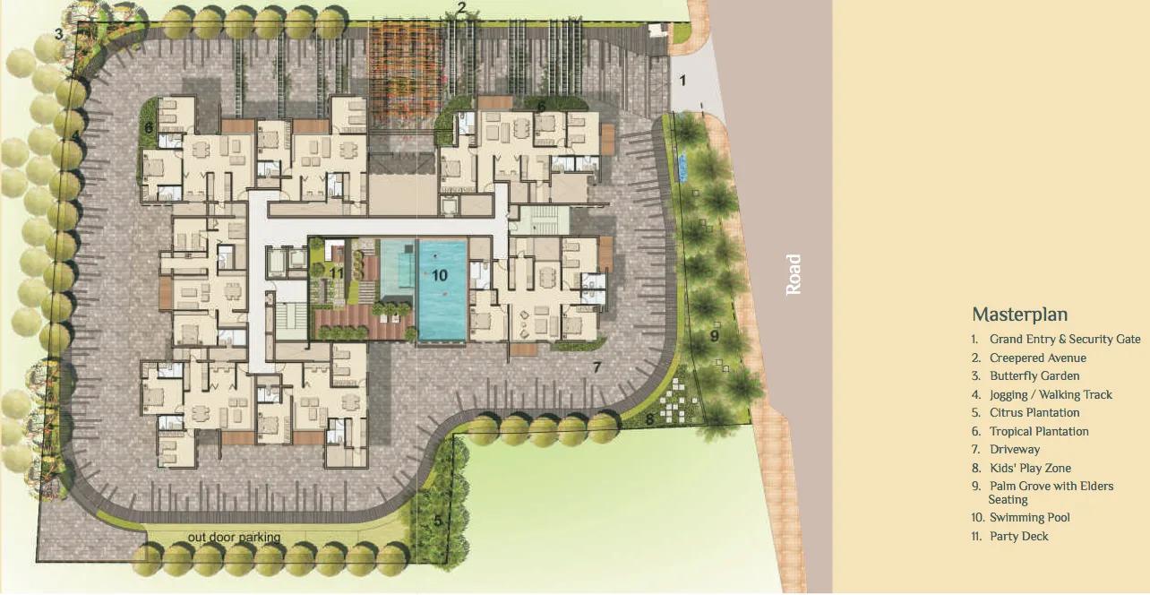 Layout plan of Axis Aspira