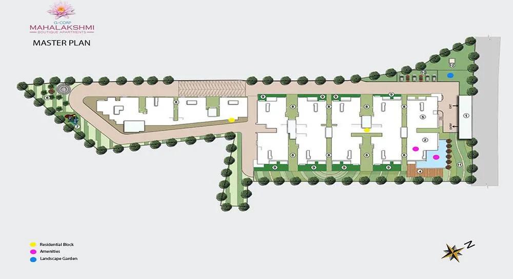 Layout plan of G Corp Mahalakshmi