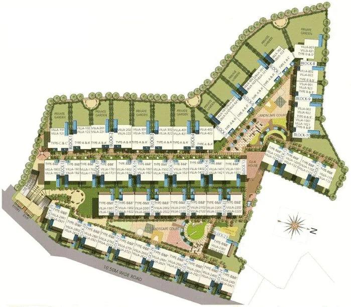 Layout plan of Embassy Grove