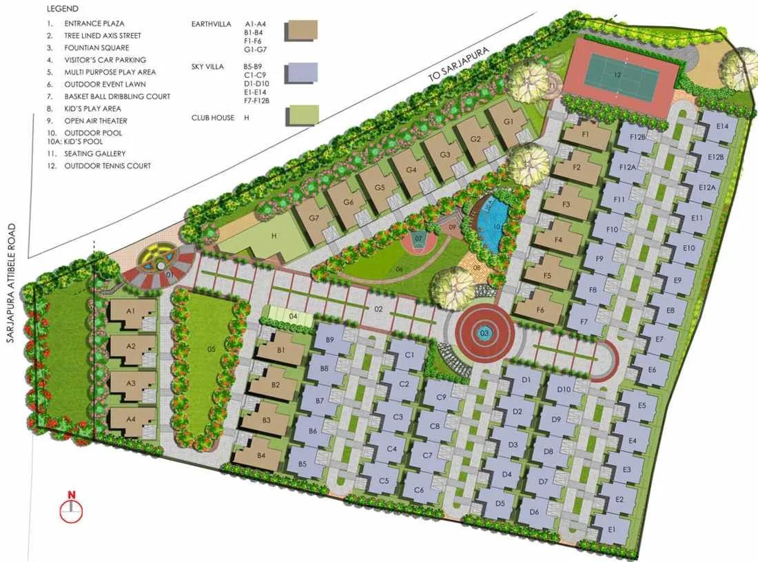 Layout plan of NVT Arcot Vaksana