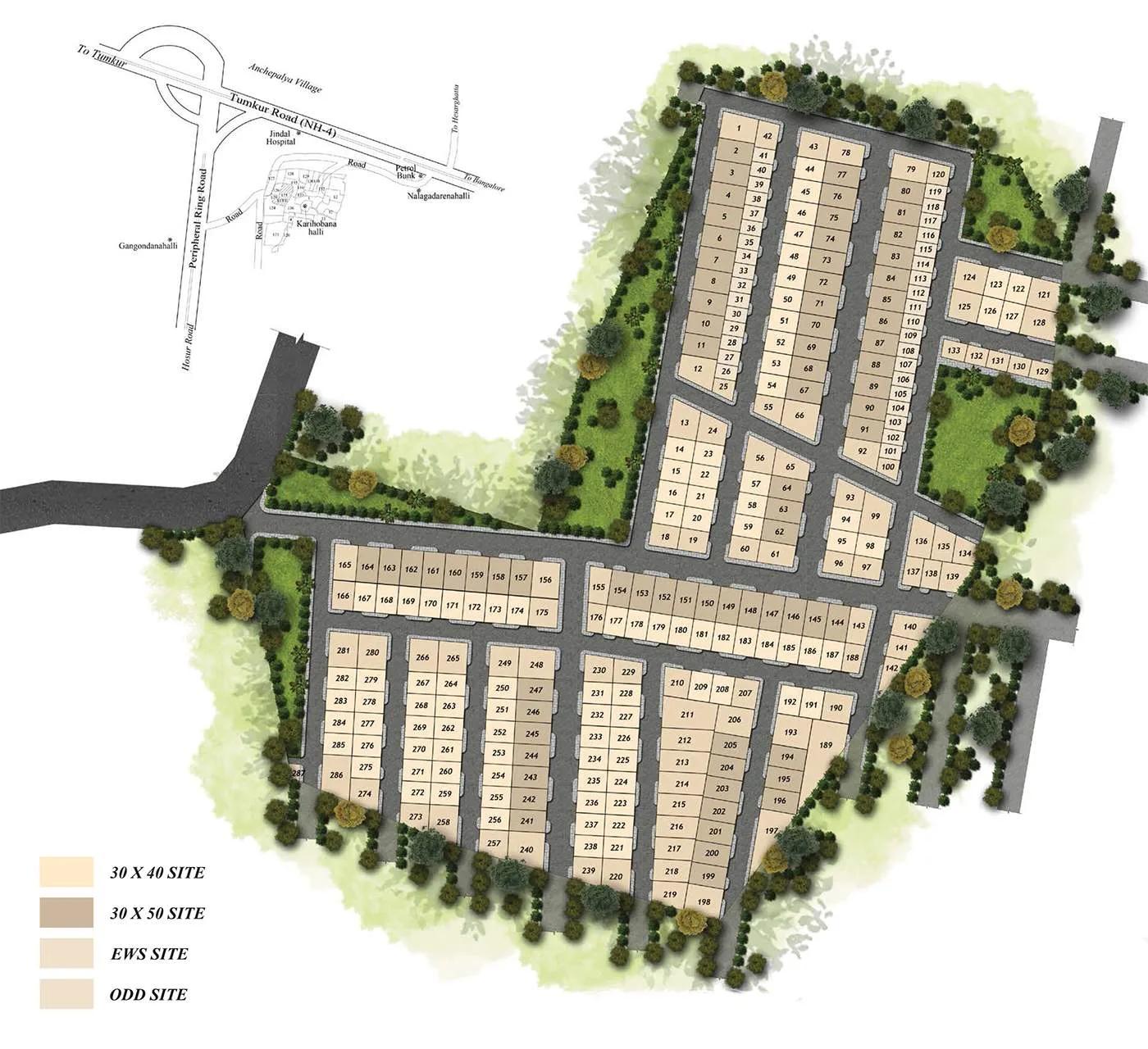 Layout plan of Bluejay Atmosphere