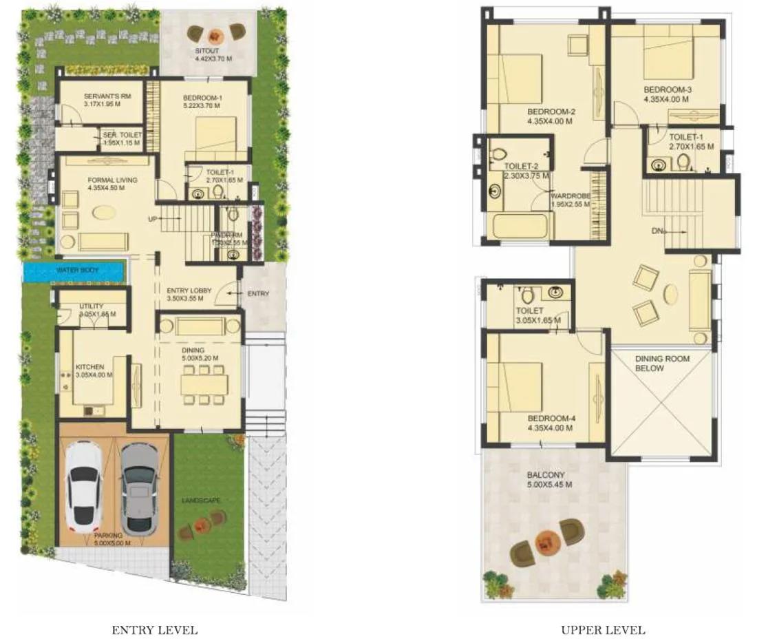 Pride Crosswinds 4 BHK floor plan