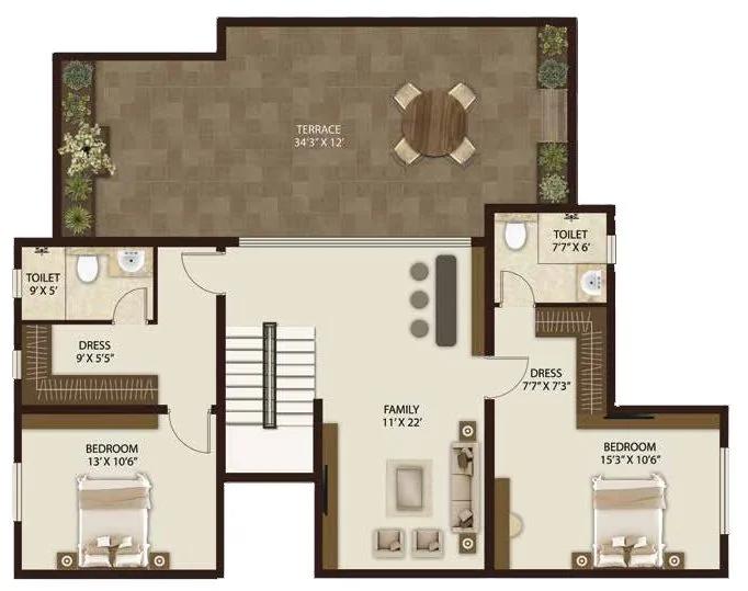Legacy Salvador 5 BHK floor plan