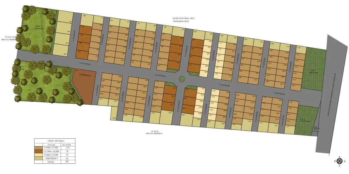 Layout plan of The Serenity Address