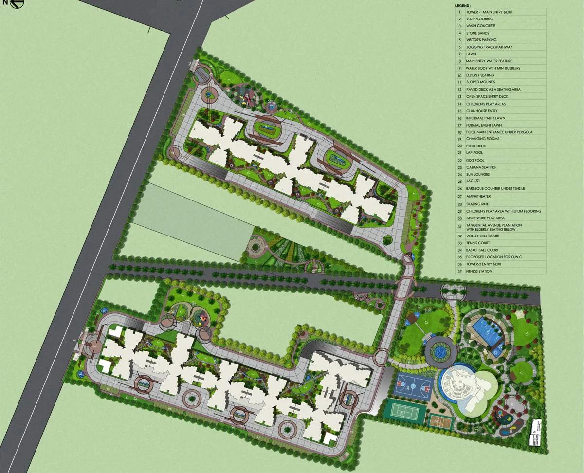Layout plan of Shriram Greenfield