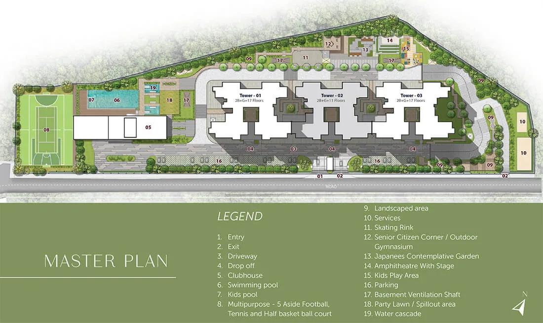 Layout plan of Prestige Elm Park