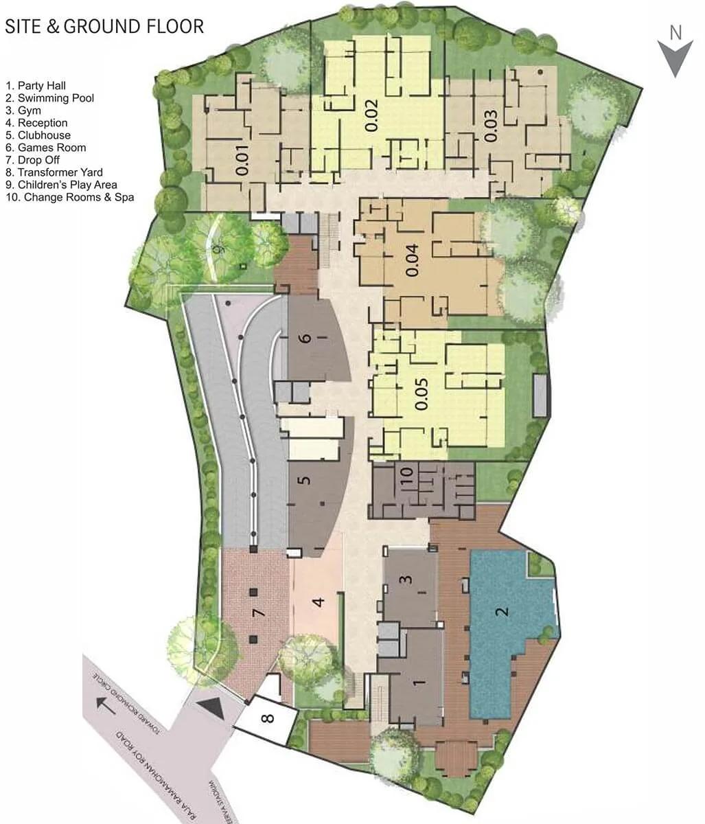 Layout plan of Century Renata