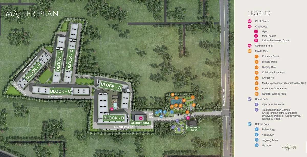 Layout plan of TVS Emerald Green Enclave