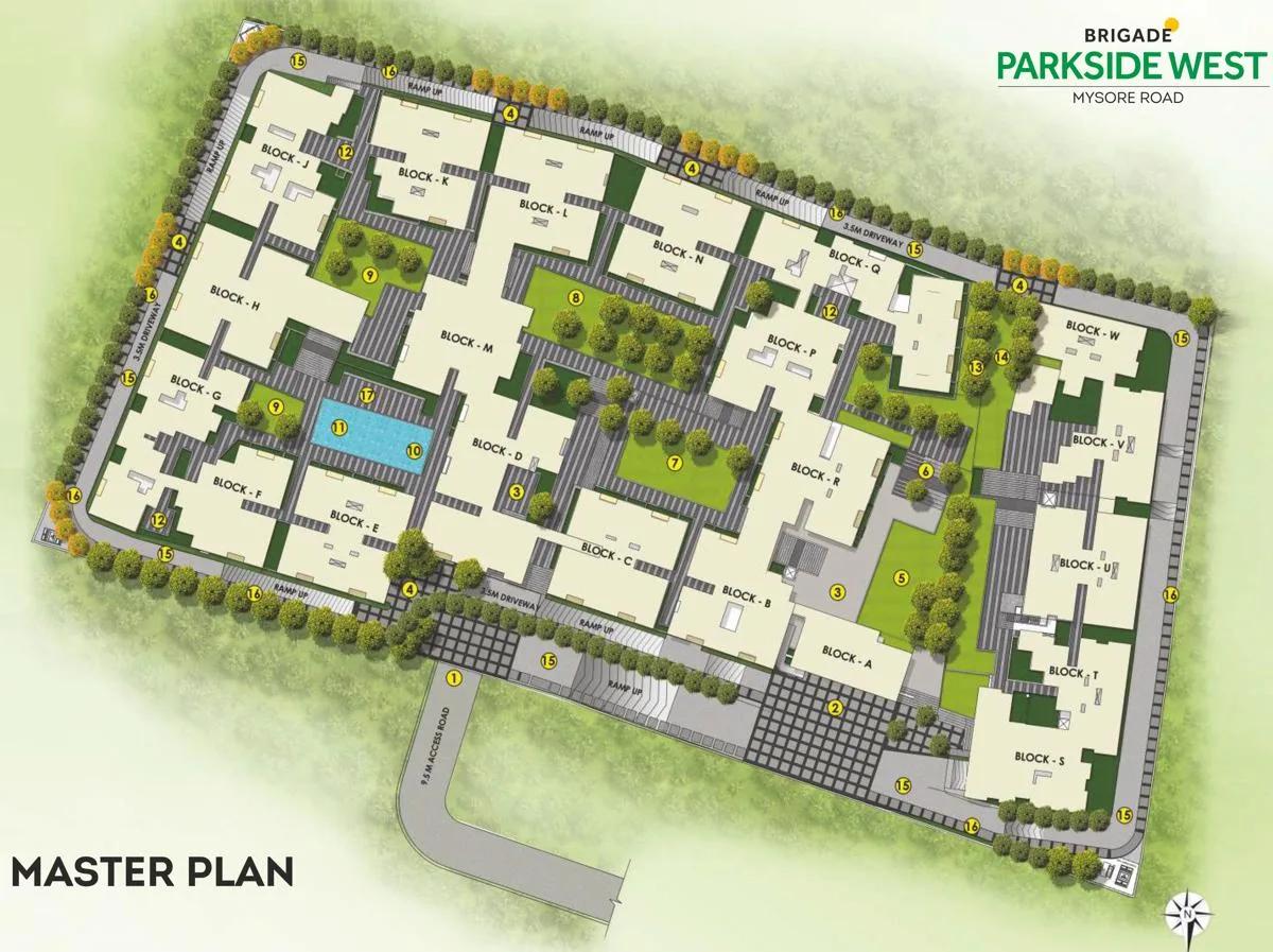 Layout plan of Brigade Parkside West