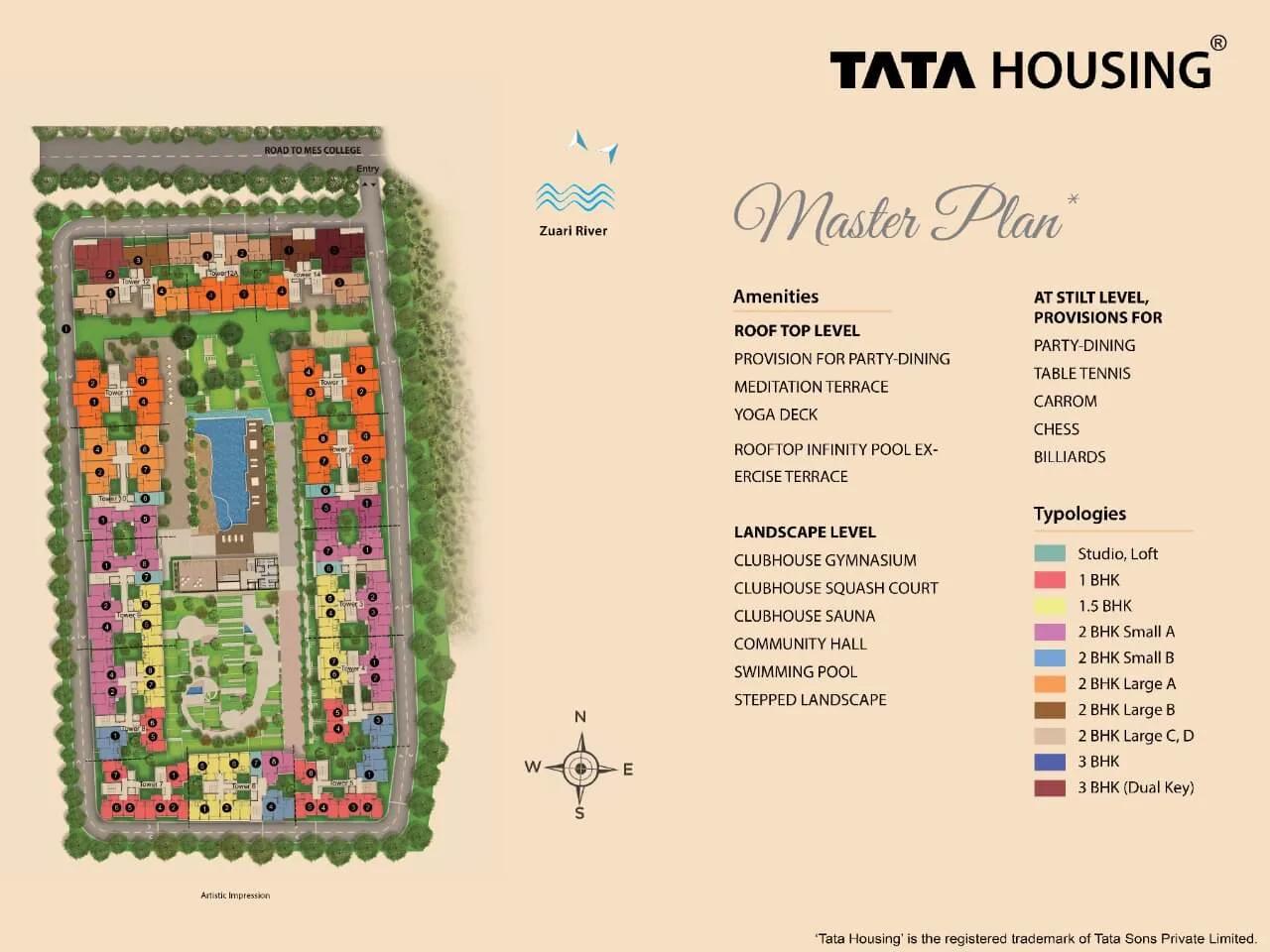 Layout plan of TATA Rio De Goa