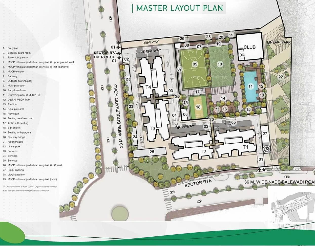 Layout plan of Godrej Green Cove