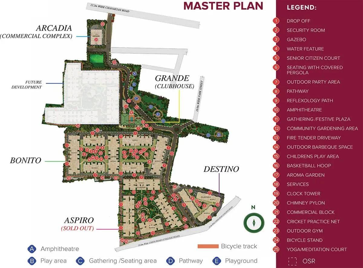 Layout plan of Brigade Xanadu Destino