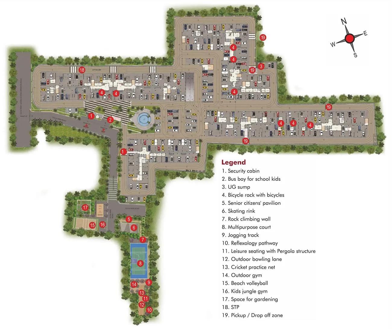 Layout plan of CasaGrand Royale