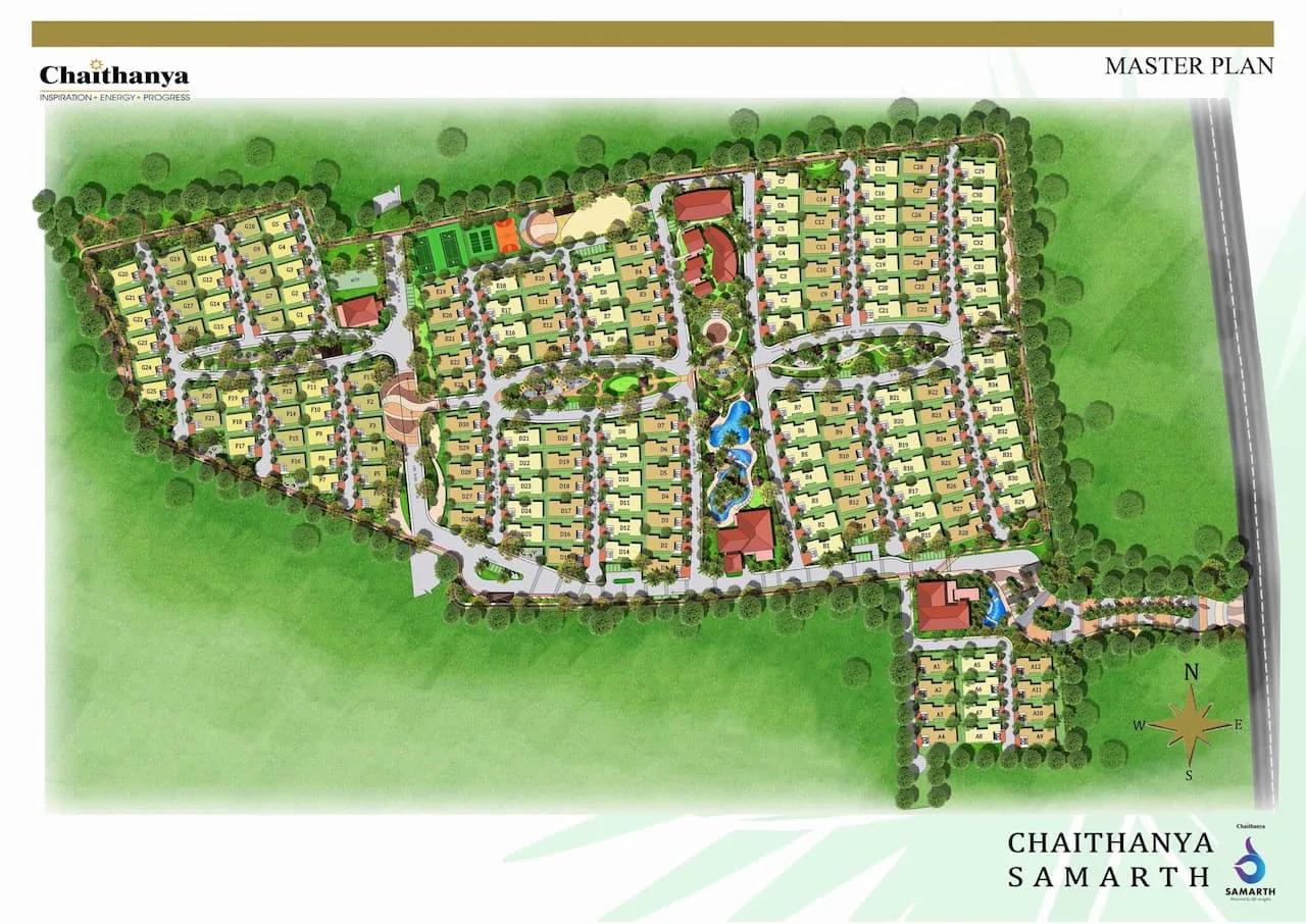 Layout plan of Chaithanya Samarth Villas