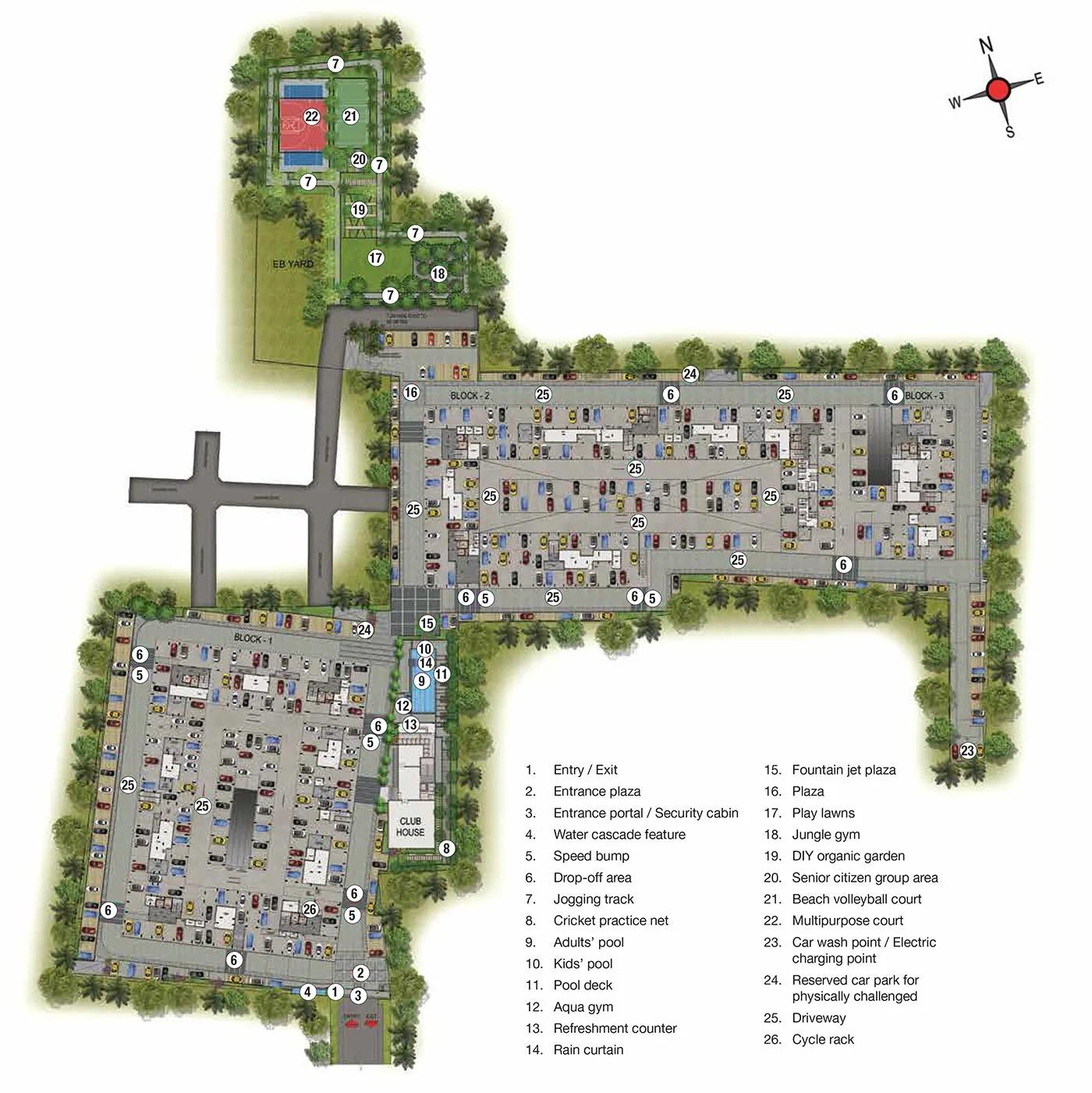 Layout plan of CasaGrand Zenith