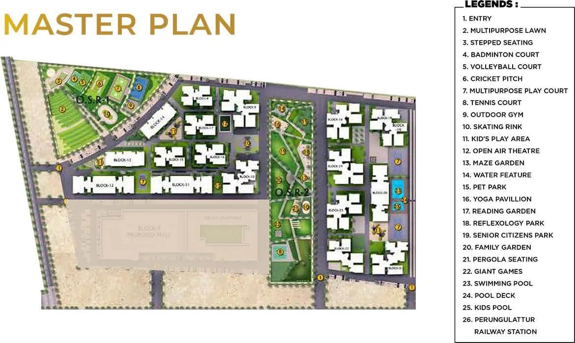 Layout plan of Shriram Park 63