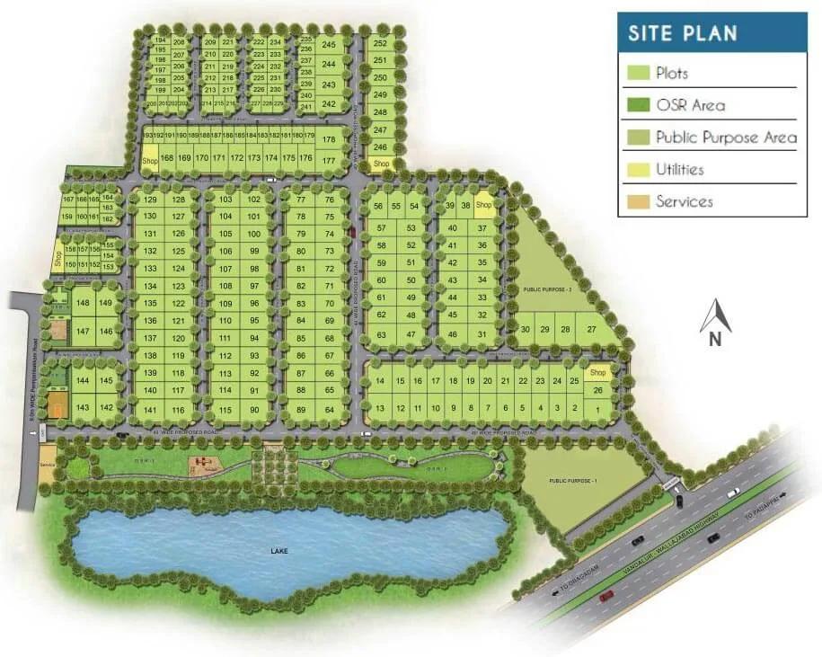 Layout plan of TATA Crescent Enclave
