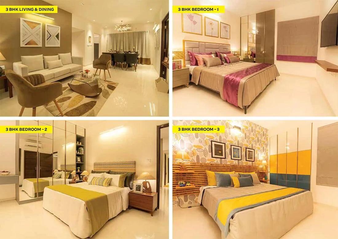CasaGrand Tudor 3 BHK floor plan