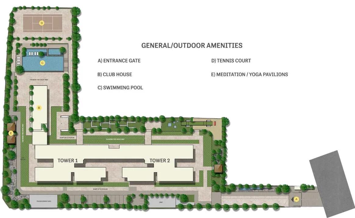 Layout plan of Sobha RajVilas