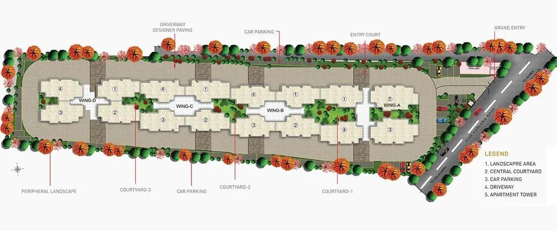 Layout plan of Purva Somerset House